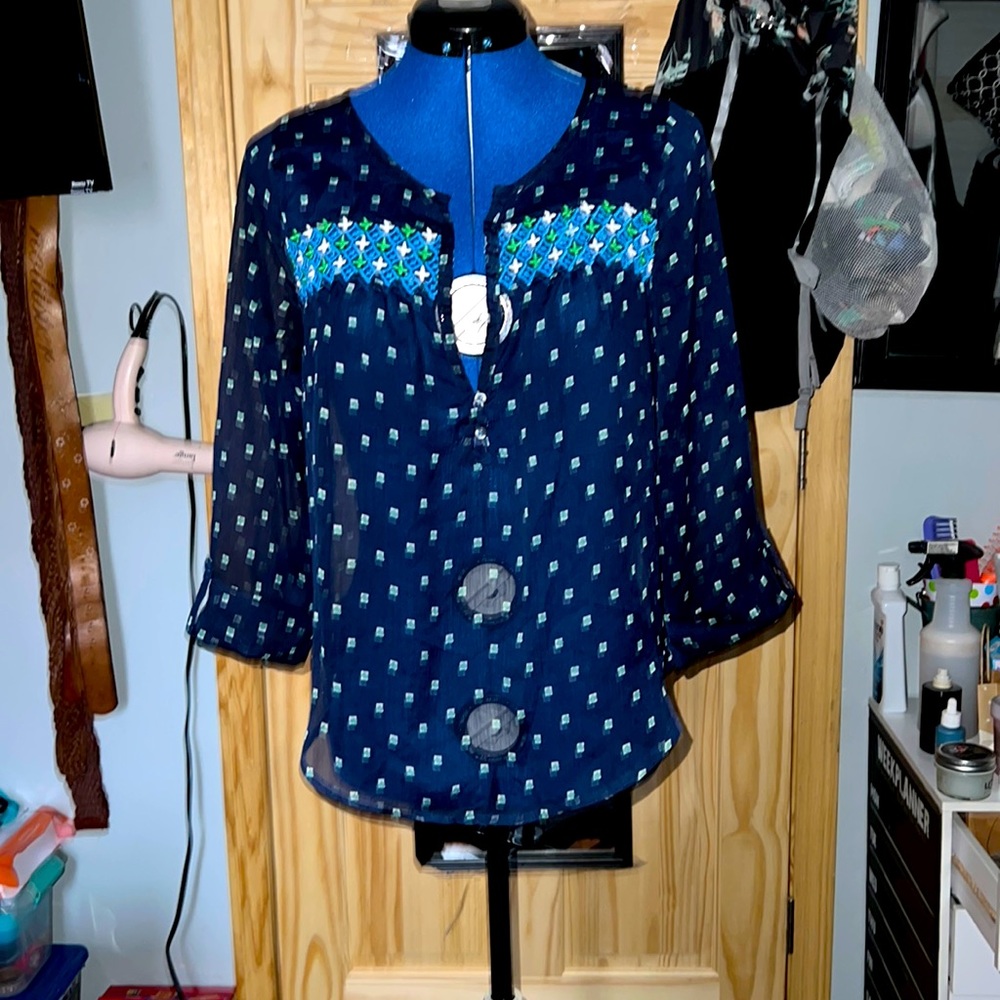 Hollister See Thru Top Sz Medium